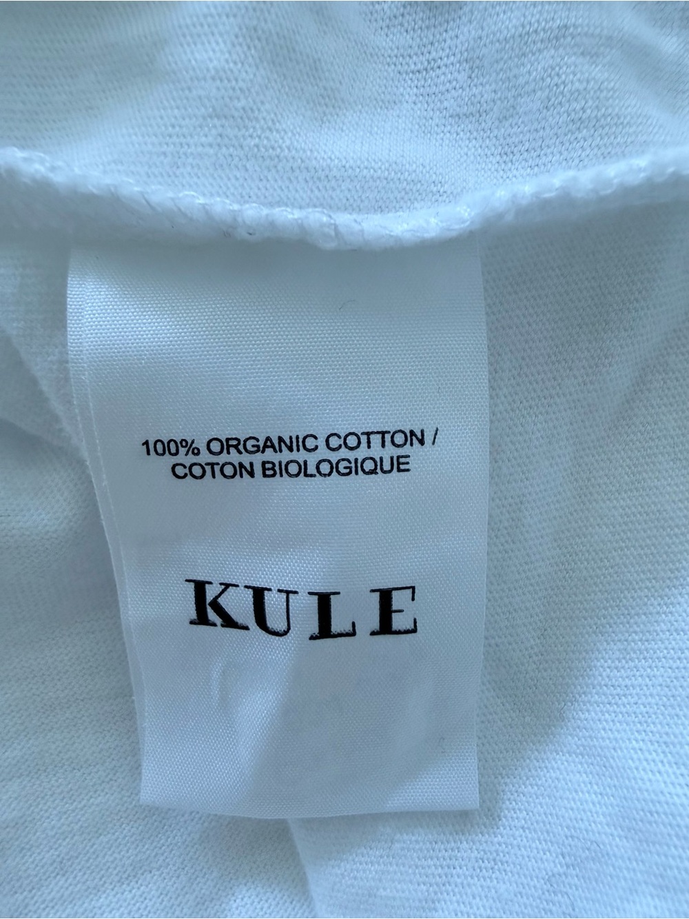 KULE Kiki Ruffle Sleeve Tank Top: 20.5” ptp; Navy & White Crewneck, worn once - Picture 2 of 6